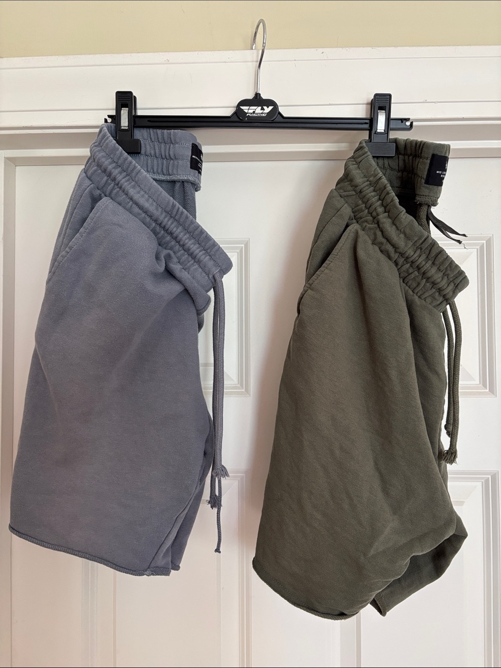 H&M Men's Olive Drawstring Athletic Shorts